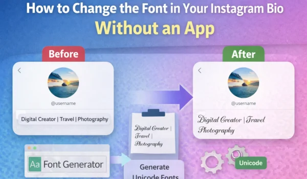 How to Change the Font in Your Instagram Bio Without an App