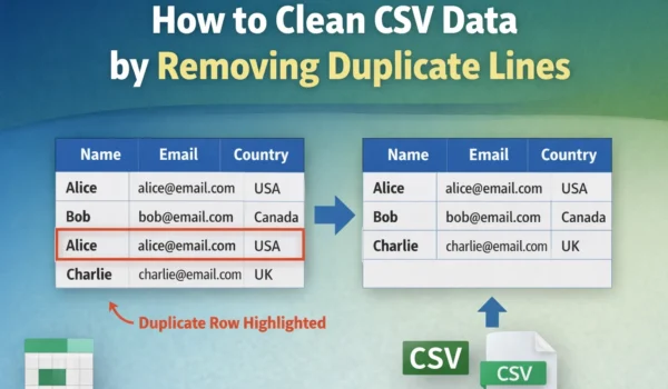 How to Clean CSV Data by Removing Duplicate Lines