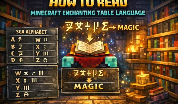 How to Read the Minecraft Enchanting Table Language (SGA)
