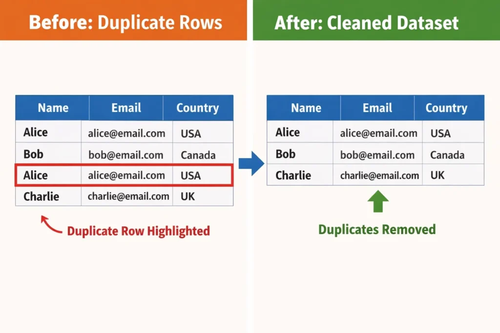 remove duplicate rows from csv
