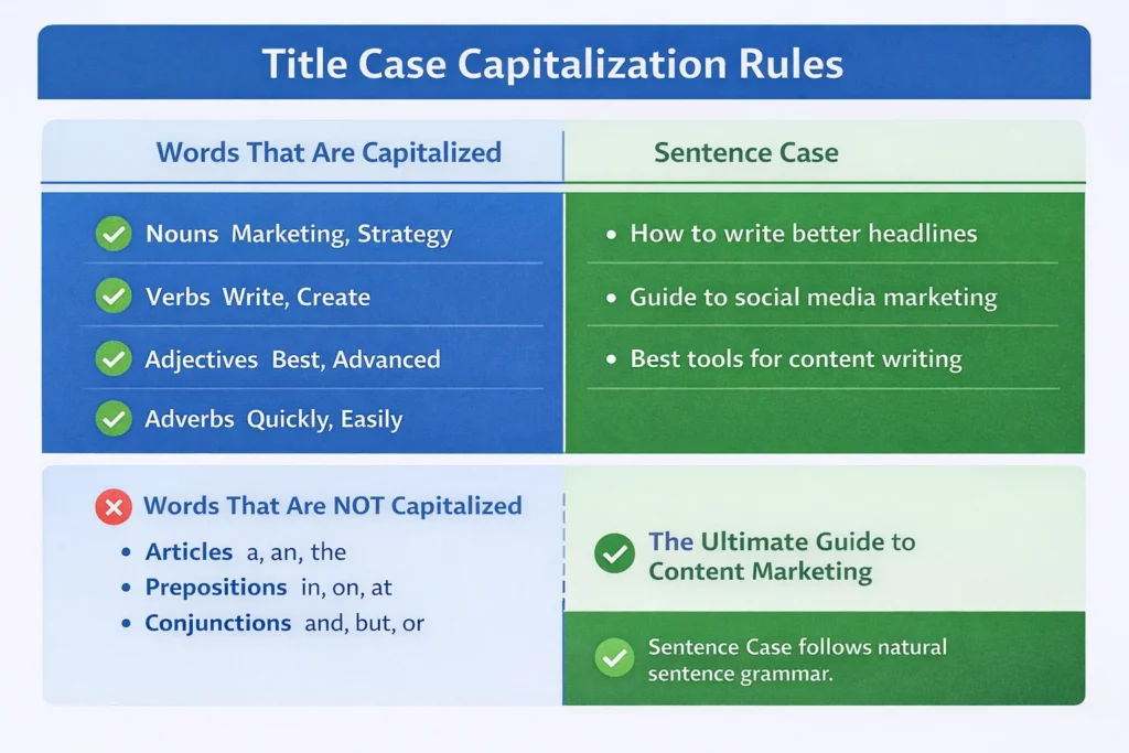 Title Case Capitalization Rules