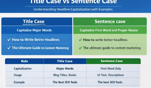 Title Case vs Sentence Case With Examples