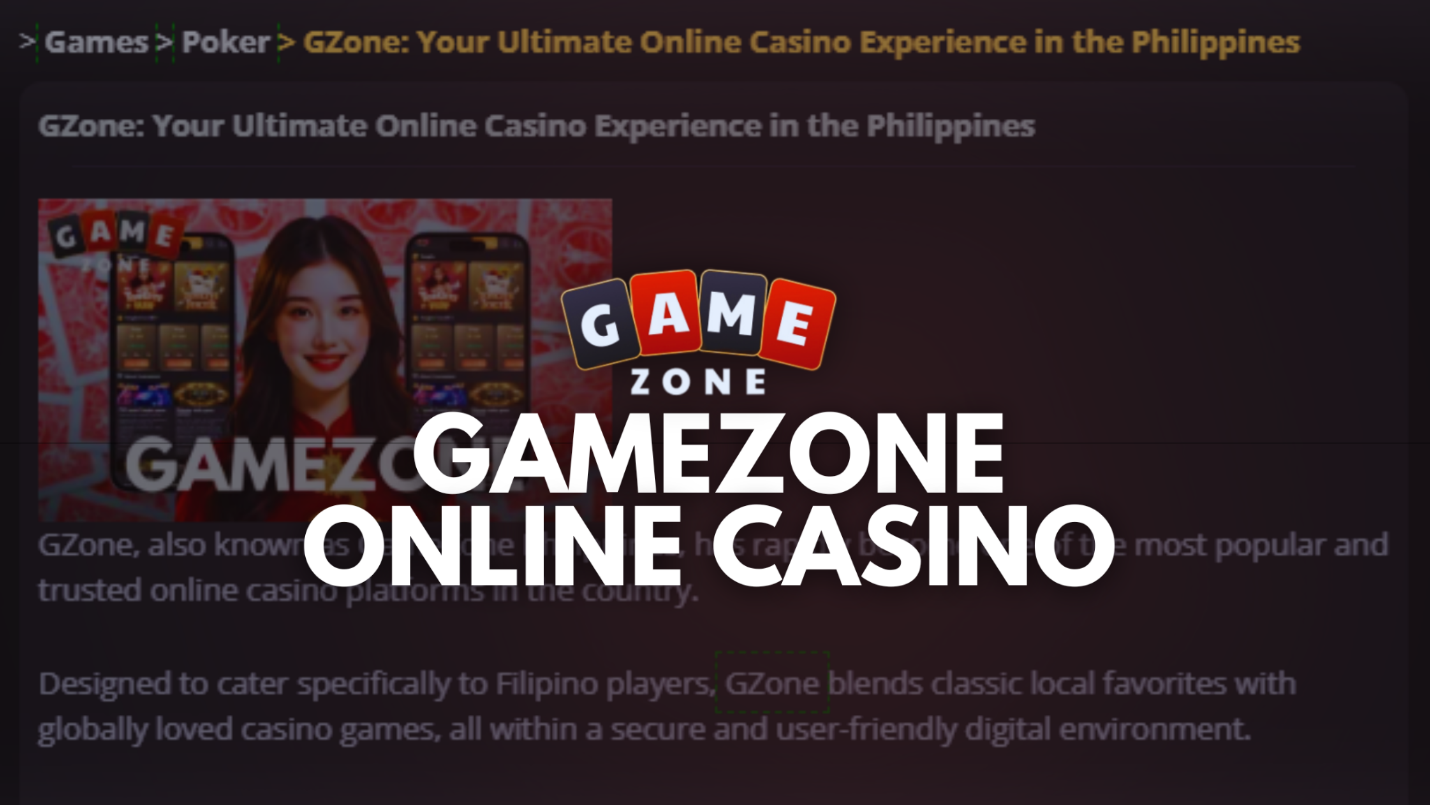 How to Enjoy GameZone Online Casino Responsibly Without Losing the Fun