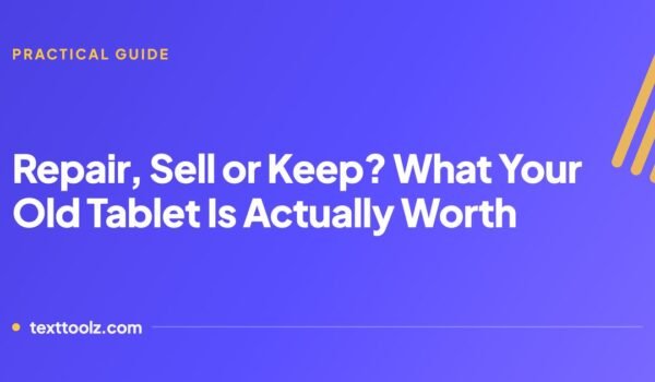 Repair, Sell or Keep? How to Tell What Your Old Tablet Is Actually Worth