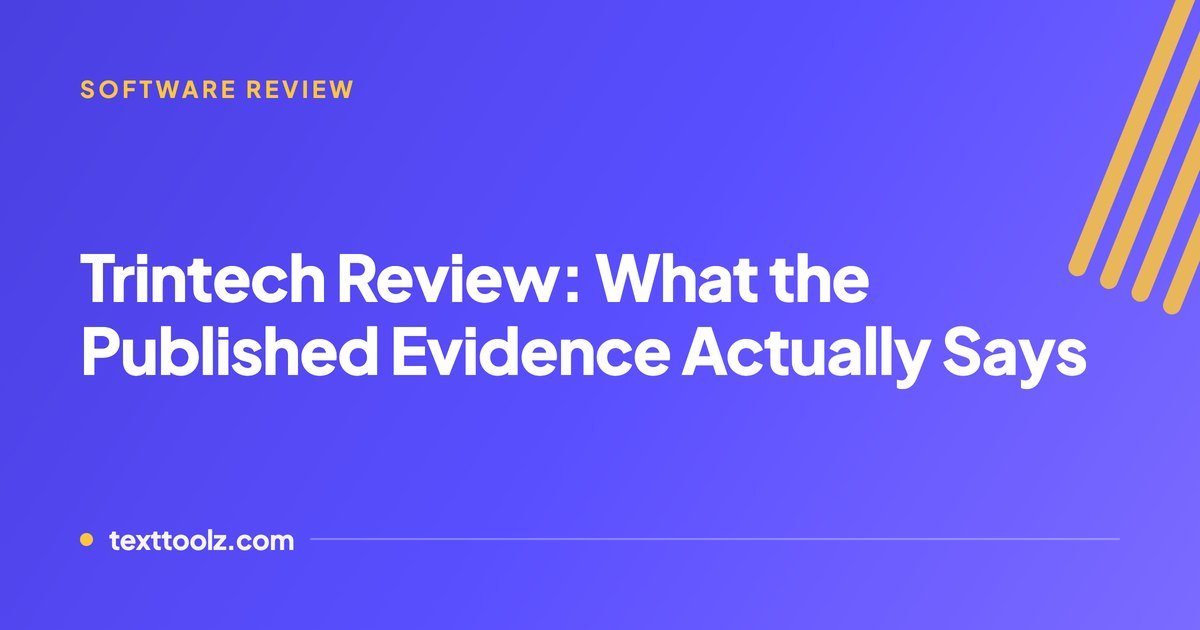 Trintech Review: What the Published Evidence Actually Says