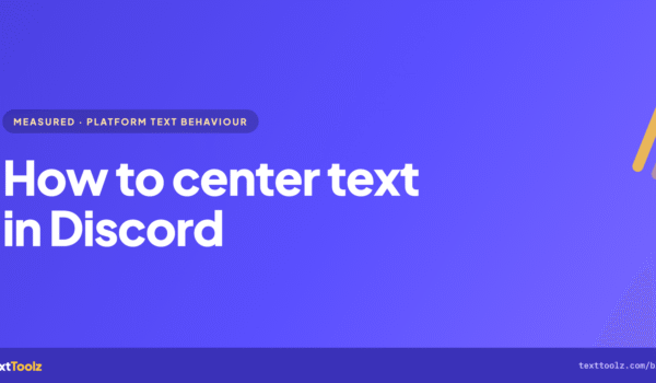 How to Center Text in Discord