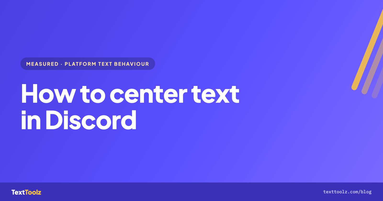 How to Center Text in Discord