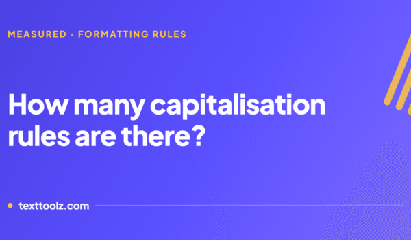 How many capitalisation rules are there?