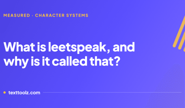 What is leetspeak, and why is it called that?