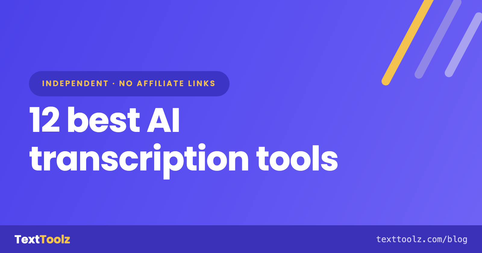 12 Best AI Transcription Tools, and What Their Accuracy Claims Actually Mean