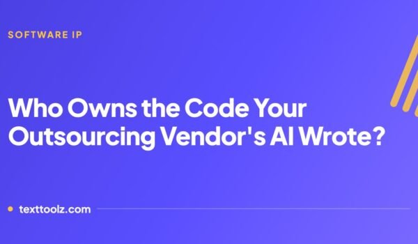 Who Owns the Code Your Outsourcing Vendor’s AI Wrote?