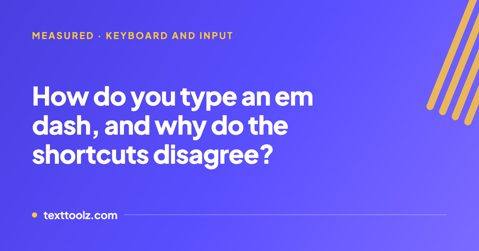 How to Type an Em Dash, and Why Your Software Keeps Changing It